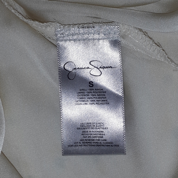 NWT Jessica Simpson White Sz Small Floral Halter Dress - Picture 15 of 15